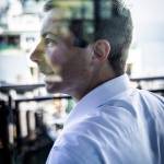 U.S. Transportation Secretary Pete Buttigieg visits the Mukilteo Ferry Terminal to see firsthand where federal funds have been implemented in the Washington State Ferry system on July 6, 2023 in Mukilteo, Washington. (Olivia Vanni / The Herald)