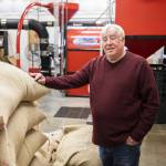 Vista Clara Coffee owner Dave Stewart at his roastery on Tuesday, Jan. 9, 2024 in Snohomish, Washington. (Olivia Vanni / The Herald)
