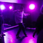 Jon Kim freestyles during a RTHMZ rehearsal Monday, Jan. 22, 2024, in Lynnwood, Washington. (Ryan Berry / The Herald)