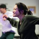 Lauren Mangibin works in step with her fellow RTHMZ teammates. I think RTHMZ is definitely about building and creating local community, she says. (Ryan Berry / The Herald)