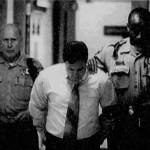 Convicted sex offender Michell Gaff is escorted into court. This photo originally appeared in The Everett Daily Herald on Aug. 15, 2000. (Justin Best / The Herald file)