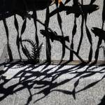 A salmon metal work is available at Forgeress Ironworks during Sorticulture on Friday, June 7, 2024, in Everett, Washington. (Olivia Vanni / The Herald)