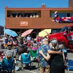 People line Colby during Everetts Fourth of July Parade on Thursday, July 4, 2024, in downtown Everett, Washington. (Ryan Berry / The Herald)