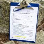 The form for the Wandering Rover field trip at the Everett Animal Shelter in Everett, Washington on Wednesday, July 17, 2024. (Annie Barker / The Herald)