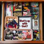 A photo illustration of iconic Herald reporter Andrea Browns Whats Up With That? junk drawer. (Kate Erickson Ryan Berry / The Herald)