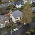 A new home currently under construction on Nathan Rimmers former property in Edmonds on Monday. (Olivia Vanni / The Herald)