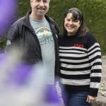 Olivia Vanni / The Herald
Snohomish County Dahlia Society members Doug Symonds and Alysia Obina in Lake Stevens.