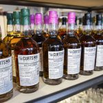 A selection of umber and moonshine available at Curtson Distillery. (Olivia Vanni / The Herald)