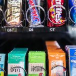 Cigarettes and candy available in the vending machine at Madison Avenue Pub. (Olivia Vanni / The Herald)