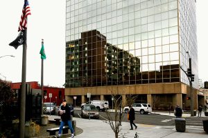 The Everett Municipal Building in 2020. (Dan Bates / The Herald)