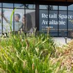 A vacant retail space at the Riverfront Everett development on Tuesday, Aug. 19 in Everett, Washington. (Will Geschke / The Herald)