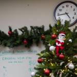 Chicken stir-fry is listed as dinner on the whiteboard inside Fire Station One on Tuesday, Dec. 10, 2024 in Everett, Washington. (Olivia Vanni / The Herald)
A whiteboard lists chicken stir-fry for dinner at Everett Fire Station One. (Olivia Vanni / The Herald)