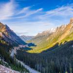 The beautiful, winding road of the North Cascades Scenic Highway.