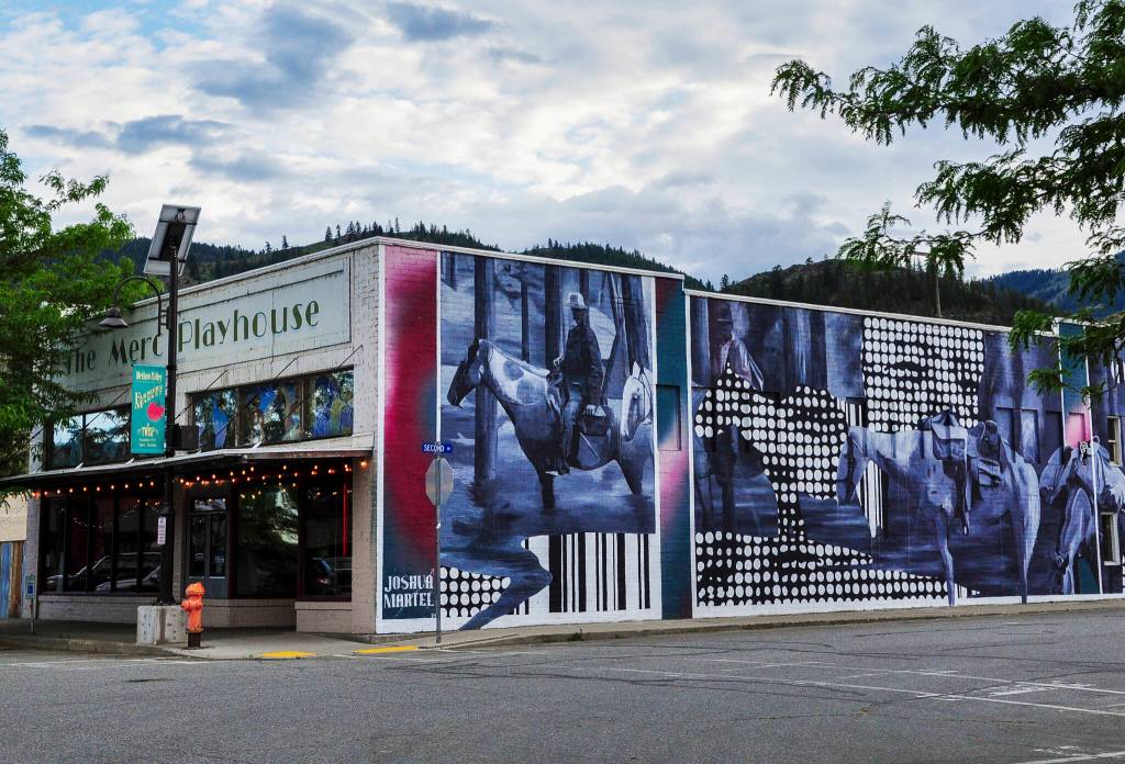 The Merc Playhouse, once home of the Twisp Mercantile, hosts theater, music, lectures and other productions throughout the year in Twisp. (Sue Misao)