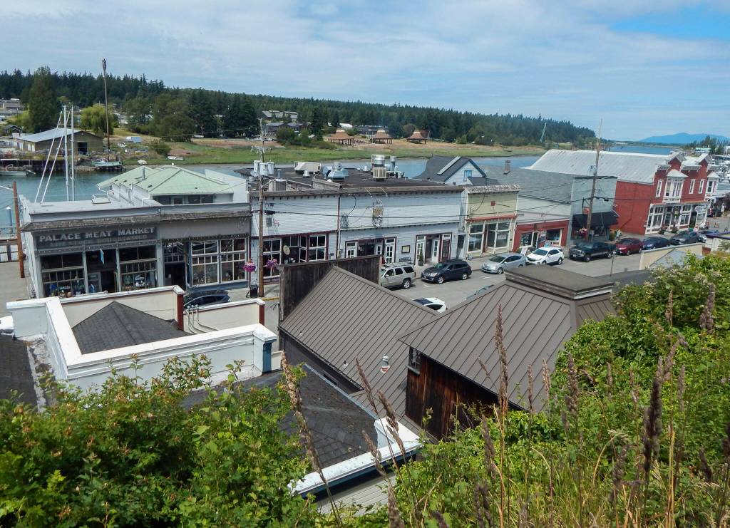 The towns Garden Club Building offers views of La Conners Main Street and the Swinomish Channel. Jon Bauer photo