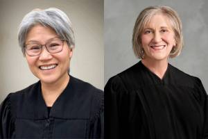 Tam Bui, left, and Karen Moore.