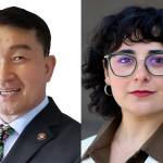 Ki Seung Cho, left, and Isabel Mata