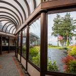 Domed glass ceiling along the back of the home on Oct. 23, 2025 in Mukilteo. (Olivia Vanni / The Herald)