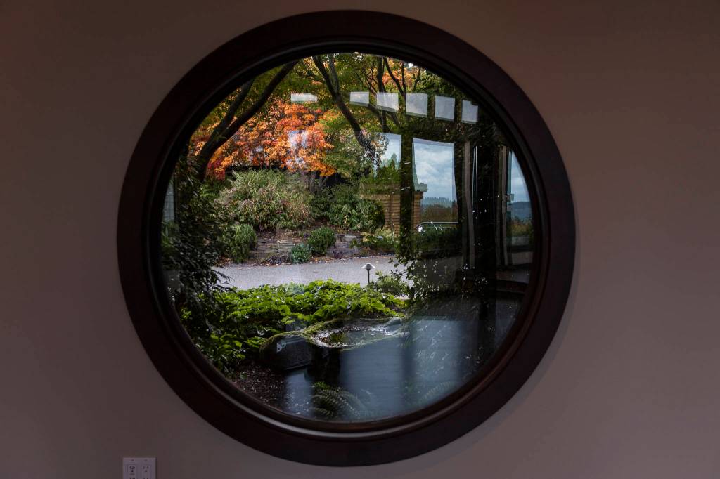 Looking out to the front of the house and driveway on Oct. 23 in Mukilteo.