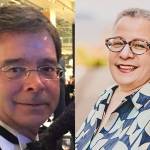 Bob Champion, left, and Ilona Van Duser