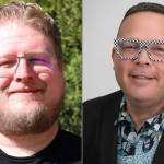 Gabe Jacobs, left, and Bill Webster