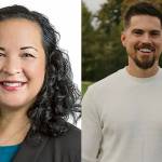 Linda Redmon, left, and Aaron Hoffman