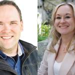 Drew Bono, left and Heather Watland