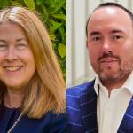 Anna Marie Jackson Laurence, left, and Tom Clarke