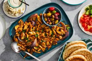 Oven-Roasted Chicken Shawarma. Food stylist: Hadas Smirnoff. (Linda Xiao/The New York Times)
