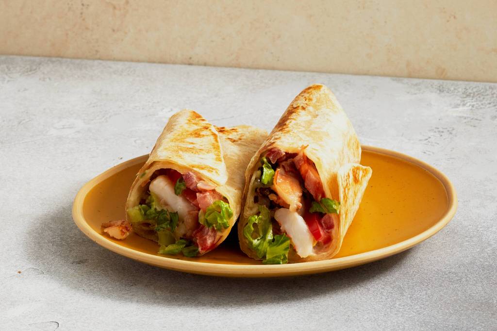 Shrimp and Bacon Burritas. Food stylist: Cyd McDowell. (Kerri Brewer/The New York Times)