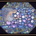 Mother of Water - 2015, acrylic, 30x45 inches - dElaine Johnson