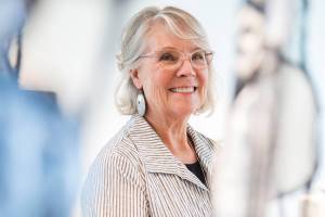 Judy Tuohy, the executive director of the Schack Art Center, in 2024. (Olivia Vanni / The Herald)