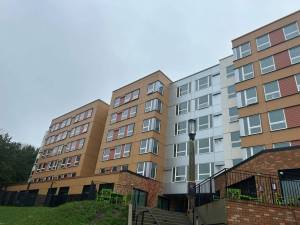 The Beacon Pacific Village housing complex where Washington Gov. Bob Ferguson announced new proposed housing investments on Thursday, Dec. 18, 2025, in Seattle, Washington. (Photo by Jake Goldstein-Street/Washington State Standard)