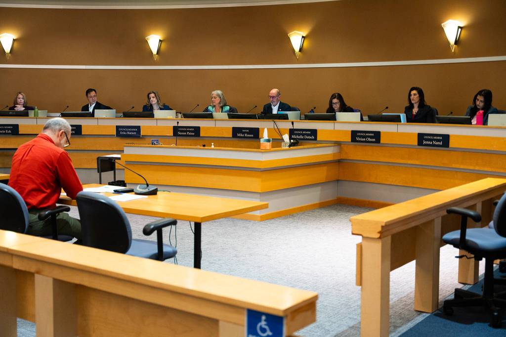 The Edmonds City Council on Tuesday in Edmonds.