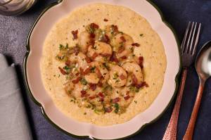Shrimp and Grits. (Lauren Bulbin/The Washington Post; food styling by Carolyn Robb)