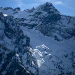 Ryan Berry / The Herald
Late winter snowpack is seen on Whitehorse Mountain, near Darrington in 2024.