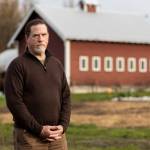 Vincent Nattress, the owner of Orchard Kitchen, at his adjacent farm on Monday, Jan. 26, 2026 in Langley, Washington. (Olivia Vanni / The Herald)