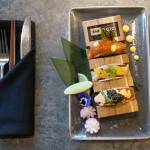A taco omakase chef tasting with a salmon poke, ahi tuna and amuse bouche tacos on Wednesday, Jan. 28, 2026 in Edmonds, Washington. (Olivia Vanni / The Herald)