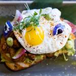 An al pastor and egg avocado toast that is a part of Bar Dojos brunch menu on Wednesday, Jan. 28, 2026 in Edmonds, Washington. (Olivia Vanni / The Herald)