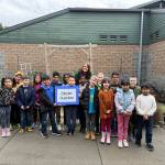Provided photo
Students in Kristen Judds second grade class that won a vote to name a new Mill Creek snow plow.