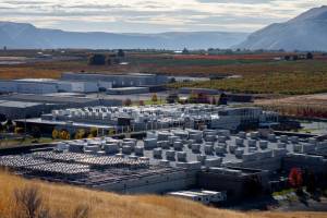 A Sabey Corporation data center in East Wenatchee, Wash., on Nov. 3, 2024. The rural region is changing fast as electricians from around the country plug the tech industry’s new, giant data centers into its ample power supply. (Jovelle Tamayo/The New York Times)
