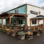 Outside seating at Garden Path Fermentation on Wednesday, Jan. 7, 2026 in Burlington, Washington. (Olivia Vanni / The Herald)