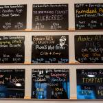 A tap list selection at Garden Path Fermentation on Wednesday, Jan. 7, 2026 in Burlington, Washington. (Olivia Vanni / The Herald)