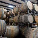 Barrels fill the inside of the cellar at Garden Path Fermentation on Wednesday, Jan. 7, 2026 in Burlington, Washington. (Olivia Vanni / The Herald)