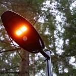 Newly installed lights in Veterans Memorial Park are specially designed to minimize impacts on wildlife. (Will Geschke / The Herald)