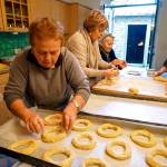 The traditional Easter bread in some parts of Italy is ciambelle di Pasqua, which symbolize Jesus Crown of Thorns. (Simon Griffith)