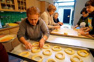 The traditional Easter bread in some parts of Italy is ciambelle di Pasqua, which symbolize Jesus Crown of Thorns. (Simon Griffith)