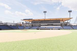 A rendering of the proposed stadium, known as the Outdoor Event Center. (Courtesy of City of Everett)