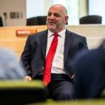 Ian Saltzman during the student portion of the new Everett Public Schools superintendent interviews on Wednesday, May 29, 2019 in Everett, Wash. (Olivia Vanni / The Herald)