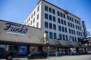 The Funko flagship store along Wetmore Avenue on Monday, May 11, 2026, in Everett, Washington. (Olivia Vanni / The Herald)